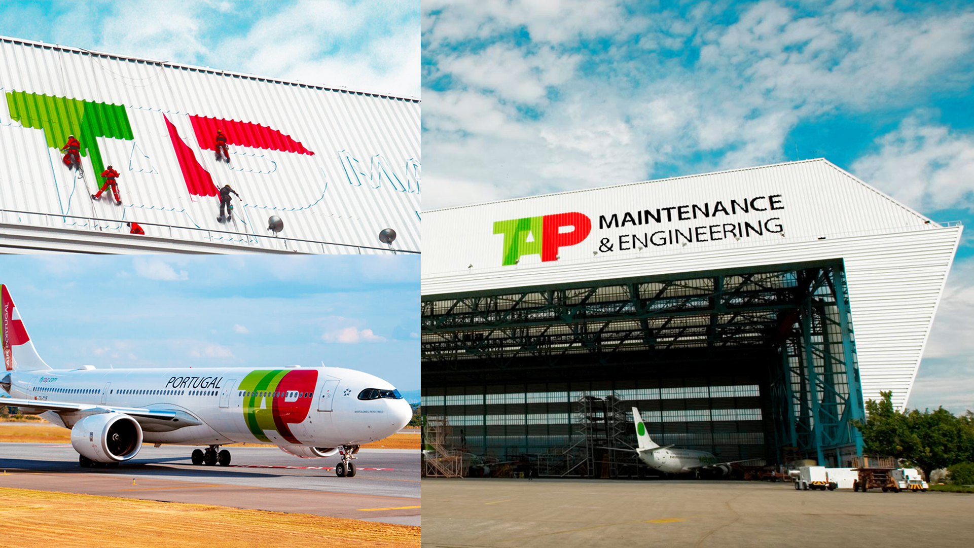 Case TAP — pintura e manutenção de aeronaves